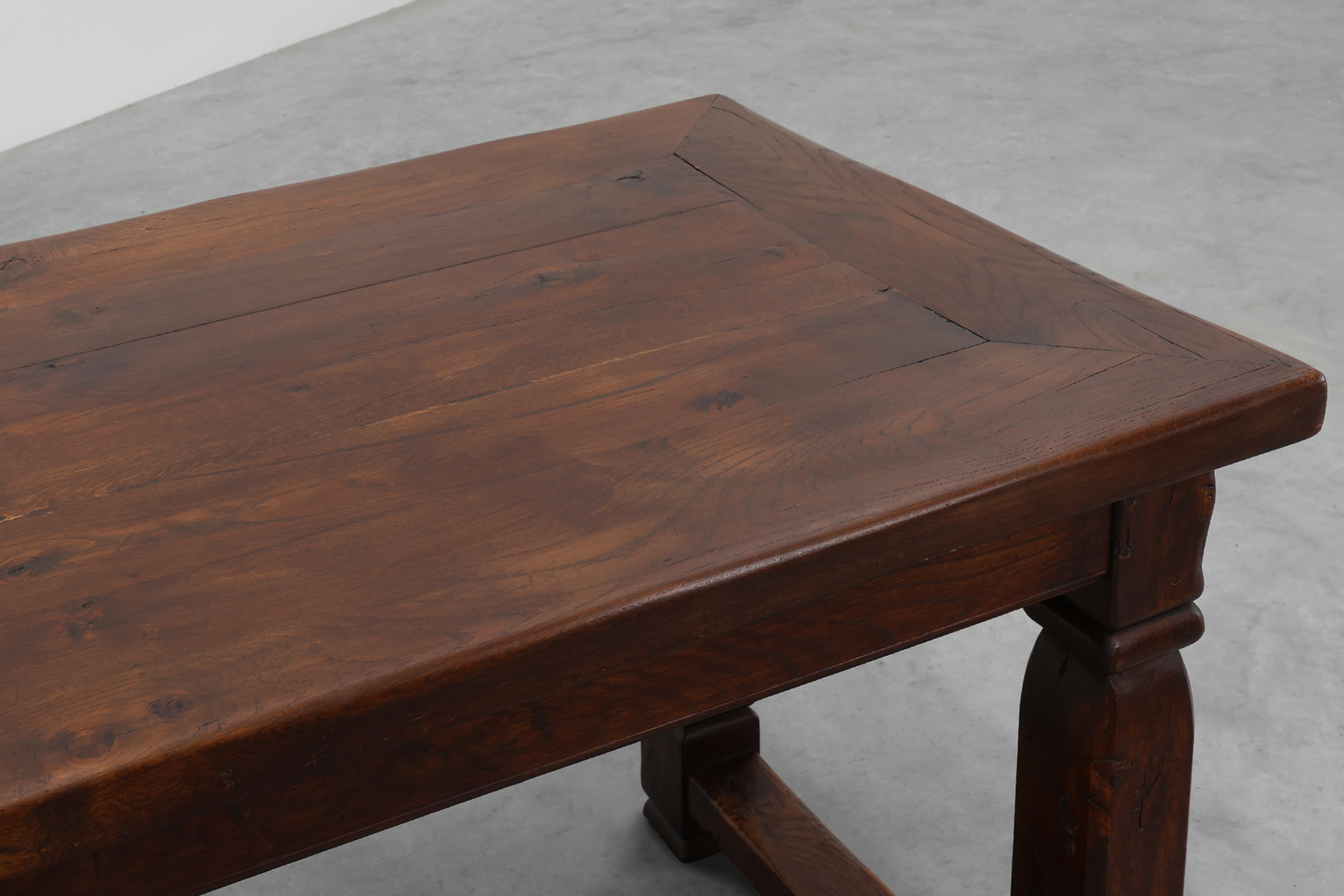 Large French Provincial rustic Oak Table, ca. 1900thumbnail